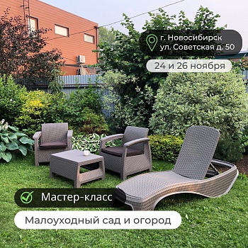 Мастер-класс "Малоуходный сад"